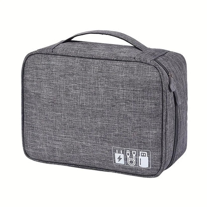 Waterproof Cable Storage Bag – Portable Electronic Organizer for Chargers, Cables & Accessories
