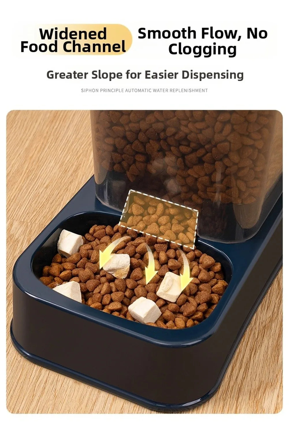 Automatic Pet Feeder & Water Dispenser — Large Capacity Food & Water Station for Cats & Dogs