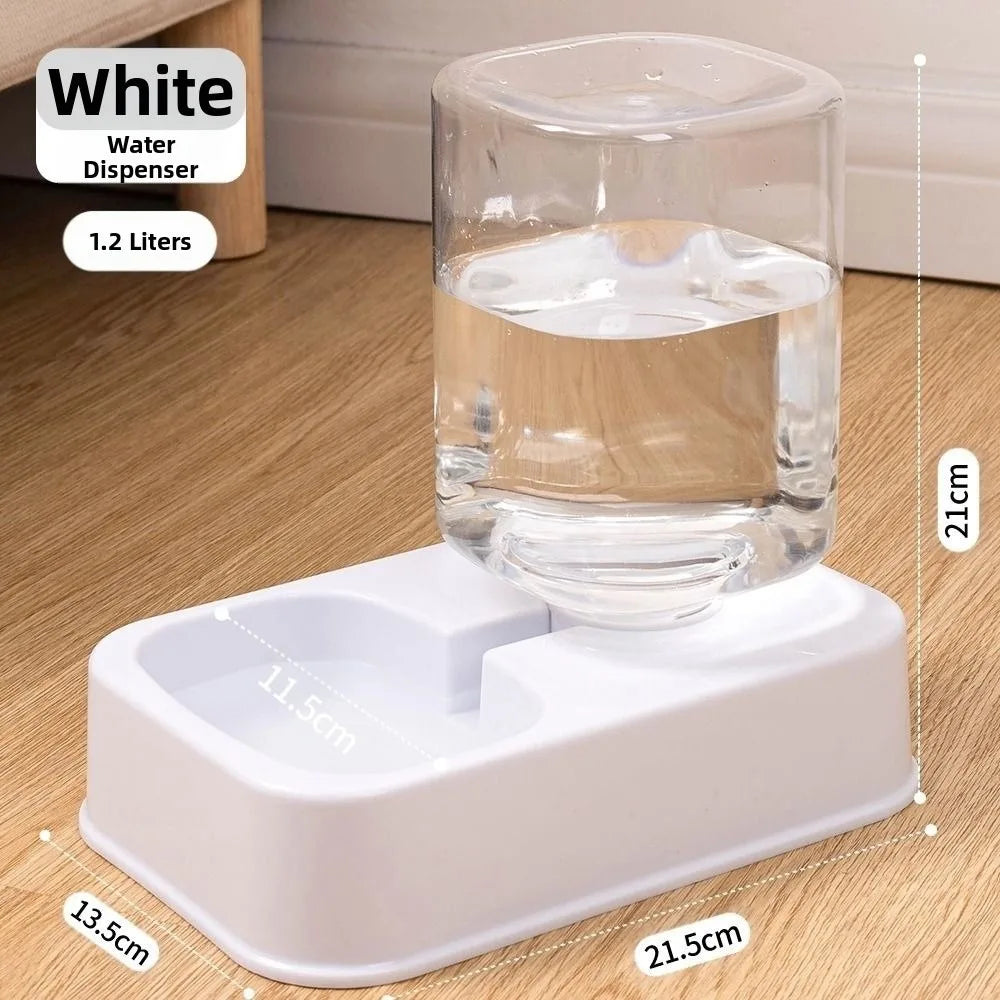 Automatic Pet Feeder & Water Dispenser — Large Capacity Food & Water Station for Cats & Dogs