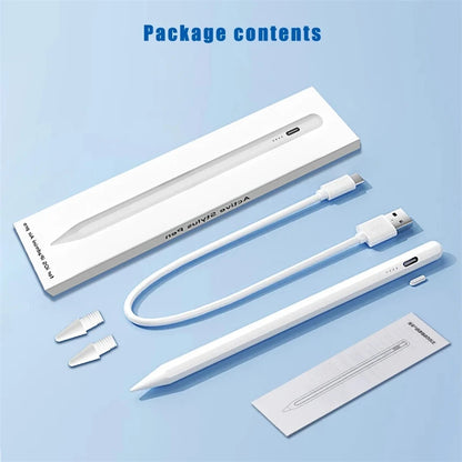 Stylus Pen for iPad – Palm Rejection, Power Display & Precision Drawing (Apple Pencil Compatible)
