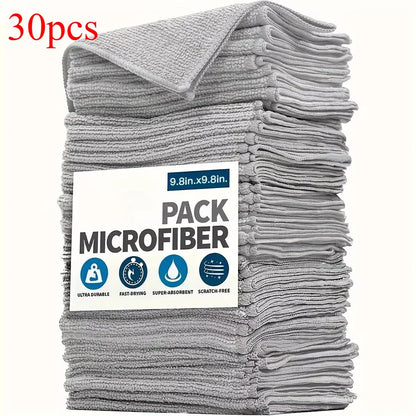 Ultra-Absorbent Microfiber Cleaning Cloths/Towels — Soft & Streak-Free (5/10/20 Pack)