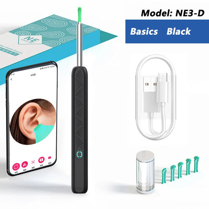 Visual Ear Cleaner with Camera – HD Otoscope Ear Wax Removal Tool with LED Light