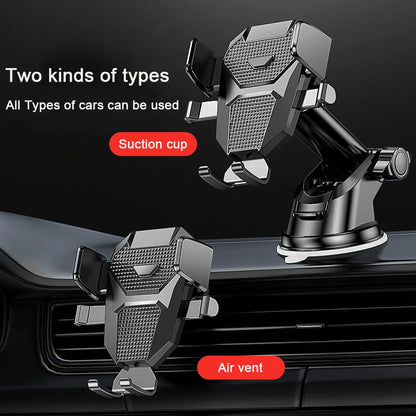 360° Adjustable Car Phone Holder – Strong Suction Dashboard & Windshield Mount for All 4.0–7” Phones (2026 Upgrade)
