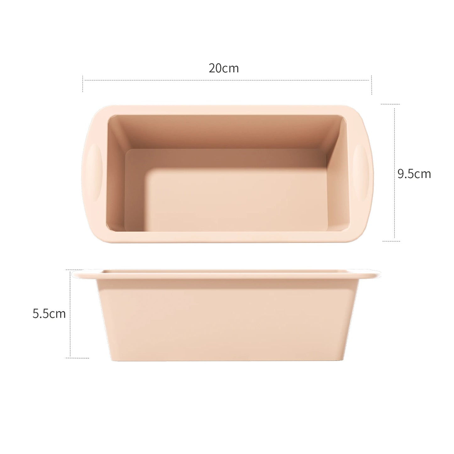 Silicone Non-Stick Mini Loaf Pan – Easy Release Rectangle Baking Mold for Bread, Cake & Pastry