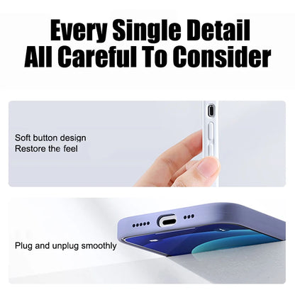 Luxury Liquid Silicone iPhone Case – Shockproof Slim Cover for iPhone 11–16 Pro Max & Plus