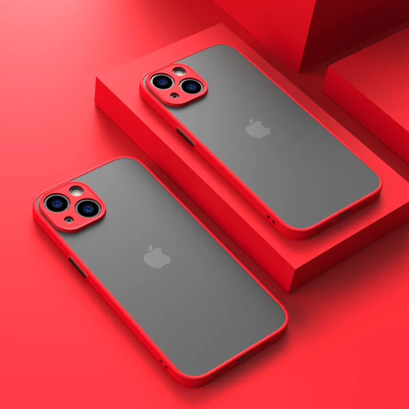 Shockproof Matte iPhone Case – Anti-Scratch Protective Cover