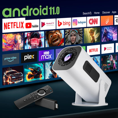 Salange P330 Mini Projector — 1080P HD Portable Smart Projector with WiFi & Bluetooth