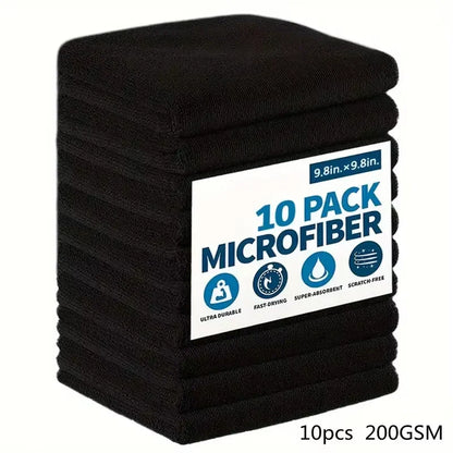 Ultra-Absorbent Microfiber Cleaning Cloths/Towels — Soft & Streak-Free (5/10/20 Pack)