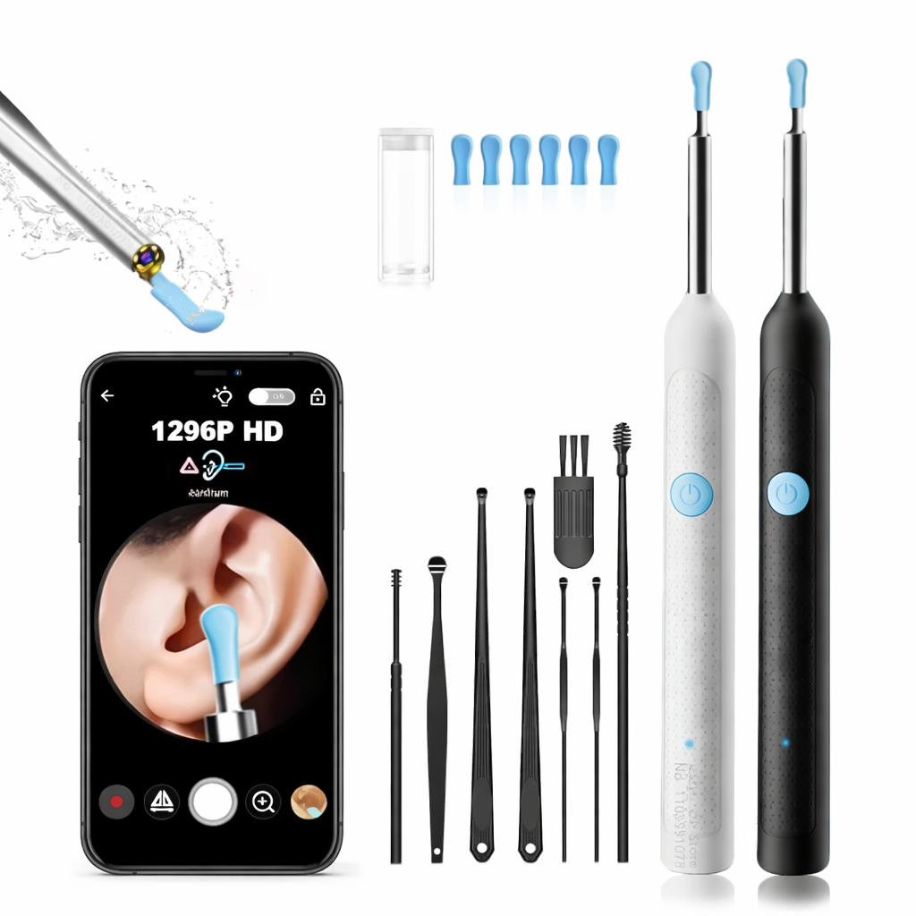 Visual Ear Cleaner with Camera – HD Otoscope Ear Wax Removal Tool with LED Light